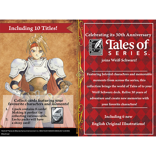 Weiß Schwarz — Tales of SERIES Booster Box (30th Anniversary), 10 títulos