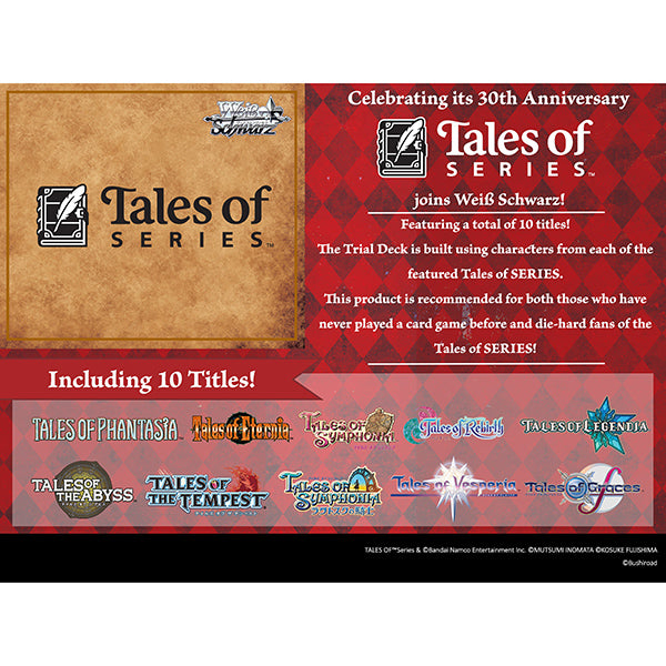 Weiß Schwarz — Tales of SERIES Trial Deck (30th Anniversary), 10 títulos